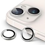 iPhone 14 / iPhone 14 Plus Raze Metal Kamera Lens Koruyucu Gümüş