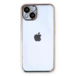 İphone 14 Kılıf Lensli Silikon - Gold