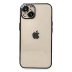 İphone 14 Kılıf Lensli Silikon - Siyah