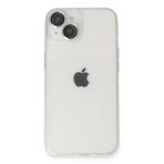 İphone 14 Kılıf Luko Lens Silikon - Gümüş