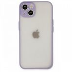 İphone 14 Kılıf Montreal Silikon Kapak - Mor