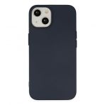 iPhone 14 Kılıf Nano içi Kadife Silikon - Lacivert