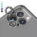 İphone 14 Pro / 14 Pro Max Taşlı Metal Kamera Lens Koruyucu Set
