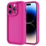 iPhone 14 Pro İle Uyumlu Kılıf Kamera Korumalı Ananas Kapak 31846 Pembe Koyu