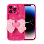 iPhone 14 Pro İle Uyumlu Kılıf Kamera Korumalı Figür Tasarımlı Kapya Kapak 32511 Pembe Koyu