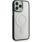 iPhone 14 Pro Kılıf Room Magneticsafe Silikon - Köknar YEŞILI-(5796)