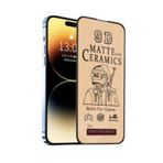 Iphone 14 Pro Mat Seramik Cam Nano Esnek Kırılmaz Full Tam Kaplayan Ekran Koruyucu