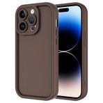iPhone 14 Pro Max İle Uyumlu Kılıf Kamera Korumalı Ananas Kapak 31847 Kahverengi