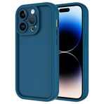 iPhone 14 Pro Max İle Uyumlu Kılıf Kamera Korumalı Ananas Kapak 31847 Koyu Yeşil