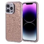iPhone 14 Pro Max İle Uyumlu Kılıf Taşlı Tasarımlı Kapi Kapak 36873 Gold