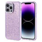 iPhone 14 Pro Max İle Uyumlu Kılıf Taşlı Tasarımlı Kapi Kapak 36873 Lila