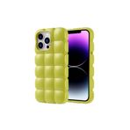 iPhone 14 Pro Max Kılıf Parlak Esnek Silikon Zore Dom Dom Kapak-Yeşil