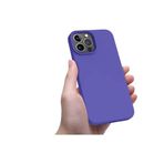 Iphone 14 Pro Max Menekşe Mor Silikon Kılıf Leke Tutmaz Içi Süet Silinebilir Kamera Yükseltili Kapak