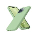 Iphone 14 Pro Max Silikon Kılıf Leke Tutmaz Içi Süet Silinebilir Kamera Yükseltili Kapak Açık Yeşil