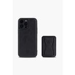 IPHONE 14 PRO MAX SİYAH STANDLI KILIF + KARTLIK