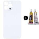 İphone 14 Pro Max Uyumlu Arka Pil Batarya Kapak Beyaz + B7000