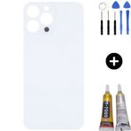 İphone 14 Pro Max Uyumlu Arka Pil Batarya Kapak Beyaz + Montaj Seti