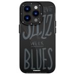 iPhone 14 Pro Max Uyumlu Kılıf Şeffaf Renkli Yazı Temalı Tasarım YoungKit Jazz Serisi Kapak