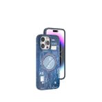 iPhone 14 Pro Neo+ Mavi MagSafe Silikon Kılıf