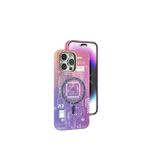 iPhone 14 Pro Neo+ Mor MagSafe Silikon Kılıf