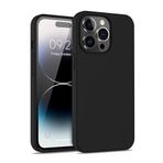 Iphone 14 Pro Siyah Silikon Kılıf Leke Tutmaz Içi Süet Silinebilir Kapak