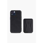 IPHONE 14 PRO SİYAH STANDLI KILIF + KARTLIK