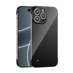 iPhone 14 Pro Uyumlu Kamera Korumalı Yanları Açık Sararmaz Sert Mika Şeffaf Kılıf
