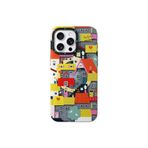 İphone 14 Pro Uyumlu Kılıf Magsafe Özellikli Bee Brown Tasarımlı Youngkit Colorful Life Serisi Sarı