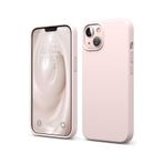 iPhone 14 Uyumlu Pudra Pembe Silikon Kılıf Leke Tutmaz İçi Süet Silinebilir Kamera Yükseltili Kapak