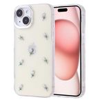 iPhone 15 İle Uyumlu Kılıf Airbag Tasarımlı Simli Şeffaf Kutup Kapak 36382 Lale