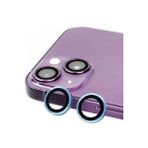 iPhone 15 / iPhone 15 Plus Newface Raze Metal Kamera Lens Koruyucu | Tempered Cam 3D HD | AF Yansıma Önleyici + AR Parmak İzi Önleyici (Mavi)