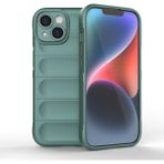 iPhone 15 Kılıf Kolay Tutum Sağlayan Yapılı ve Içi Kadife Dolgulu Tpu Premium Silikon Kapak Rcv/etnik - Koyu Yeşil