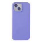 İphone 15 Kılıf Nano İçi Kadife Silikon - Lila