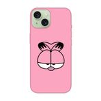 iPhone 15 Plus Garfield Pembe Telefon Kılıfı