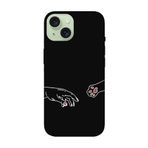 iPhone 15 Plus Hand And Paw Siyah Telefon Kılıfı