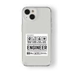 iPhone 15 Plus ile Uyumlu Engineer Tasarım Baskılı Şeffaf Kılıf