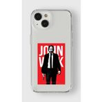 Iphone 15 Plus ile Uyumlu John Wick Tasarım Baskılı Şeffaf Kılıf