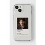 Iphone 15 Plus ile Uyumlu Johnny Depp Minimalist Poster Tasarım Baskılı Şeffaf Kılıf