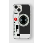 Iphone 15 Plus ile Uyumlu Leica Kamera Tasarım Baskılı Şeffaf Kılıf