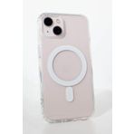 iPhone 15 Plus ile Uyumlu MagSafe ile uyumlu Özellikli Şeffaf Manyetik Kılıf Kablosuz Şarj Desteği