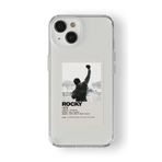 iPhone 15 Plus ile Uyumlu Rocky Tasarım Baskılı Şeffaf Kılıf
