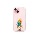 iPhone 15 Plus ile uyumlu Splash ahtapot Tasarımlı Slimfit şeffaf silikon kılıf