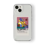 iPhone 15 Plus ile Uyumlu The Simpsons Palaroid Poster Tasarım Baskılı Şeffaf Kılıf
