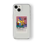 iPhone 15 Plus ile Uyumlu The Simpsons Tasarım Baskılı Şeffaf Kılıf