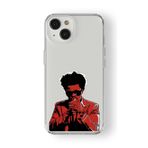 iPhone 15 Plus ile Uyumlu The Weeknd Tasarım Baskılı Şeffaf Kılıf