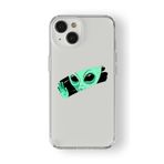 iPhone 15 Plus ile Uyumlu Uzaylı Eli Tasarım Baskılı Şeffaf Kılıf
