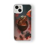 iPhone 15 Plus ile Uyumlu Yoda Tasarım Baskılı Şeffaf Kılıf