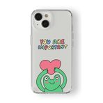 iPhone 15 Plus ile Uyumlu You Are Important Tasarım Baskılı Şeffaf Kılıf