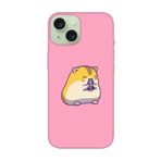 iPhone 15 Plus Sevimli Hamster Pembe Telefon Kılıfı