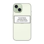 iPhone 15 Plus Social Media Şeffaf Telefon Kılıfı